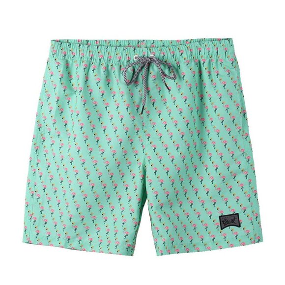 Boys' Swim Trunks Quick Dry Hawaii Style Shorts with Mesh Liner - Picture 1 of 5